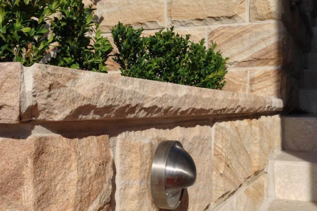 sandstone wall detail
